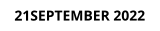 21SEPTEMBER 2022